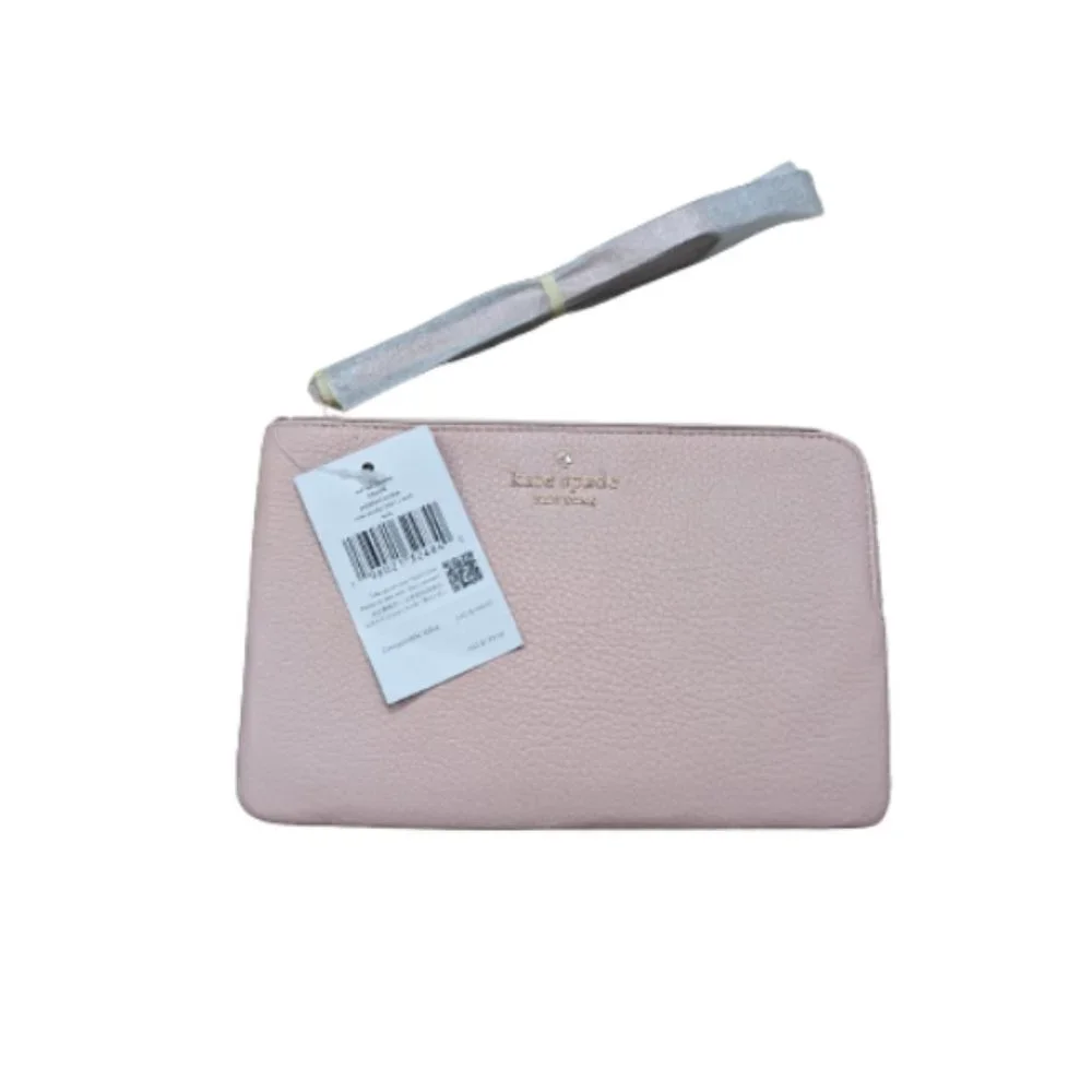 Kate Spade Leila Rose Smoke Medium L Zip Wristlet